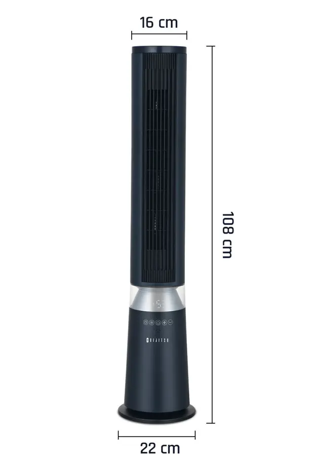  VN60 40W Kule Tipi Vantilatör Uzaktan Kumandalı 5 Hız Kademeli Sessiz Bebek Uyku Modlu Sağa Sola Salınımlı